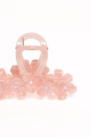 Shiloh Flower Hair Clip – Pink