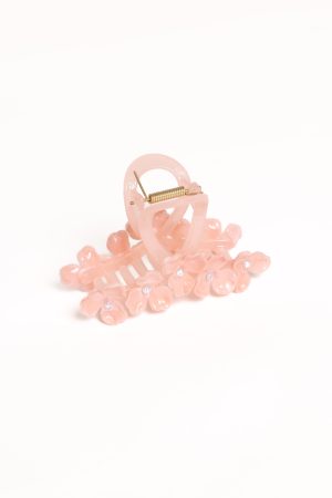 Shiloh Flower Hair Clip – Pink