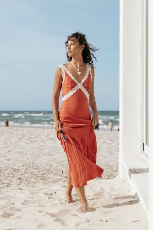 Andie Midi Dress – Blood Orange