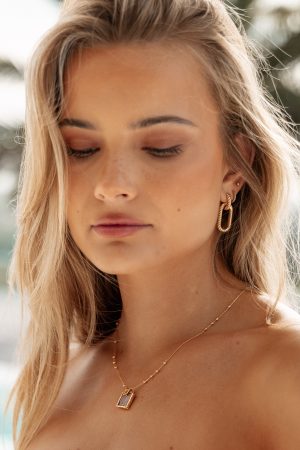 Rosie Necklace – Gold/Pink