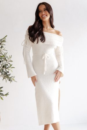 Annabelle Midi Dress – White