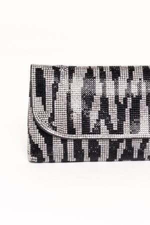 Zara Embellished Bag – Zebra