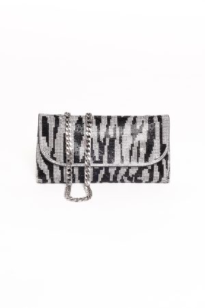Zara Embellished Bag – Zebra