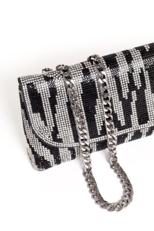 Zara Embellished Bag – Zebra