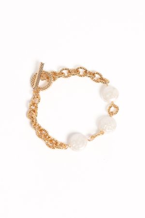 Kai Bracelet – Gold/Pearl
