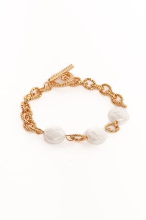 Kai Bracelet – Gold/Pearl