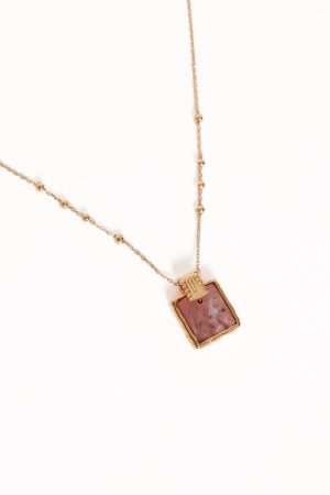 Rosie Necklace – Gold/Pink