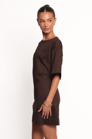 Thorne Mini Dress – Chocolate