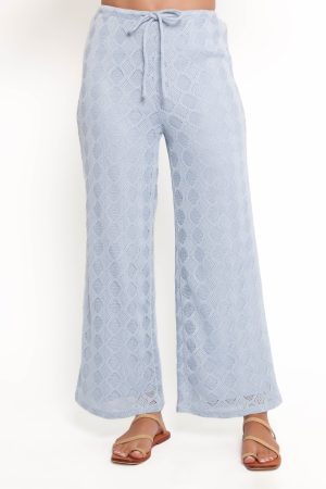 Cora Knit Pant – Blue