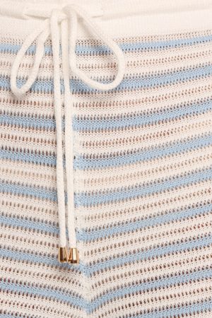Cherie Knit Short – Cream Sky Blue