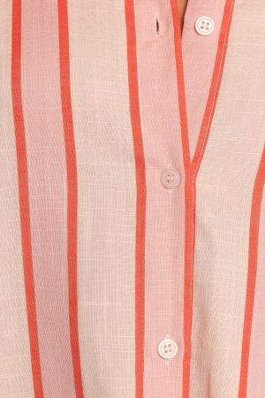 Norah Mini Dress – Pink Stripe