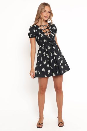 Winny Mini Dress – Navy Floral