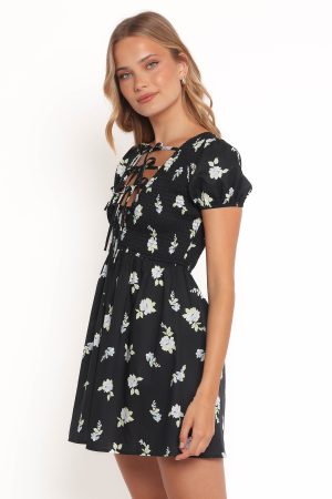 Winny Mini Dress – Navy Floral