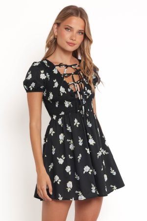 Winny Mini Dress – Navy Floral
