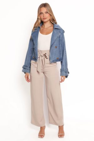 Westwood Waist Tie Denim Jacket – Denim