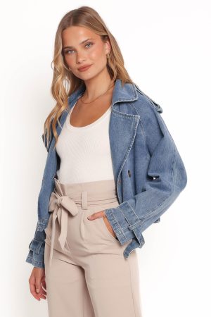 Westwood Waist Tie Denim Jacket – Denim