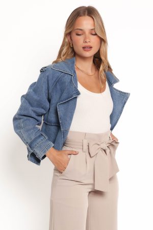 Westwood Waist Tie Denim Jacket – Denim