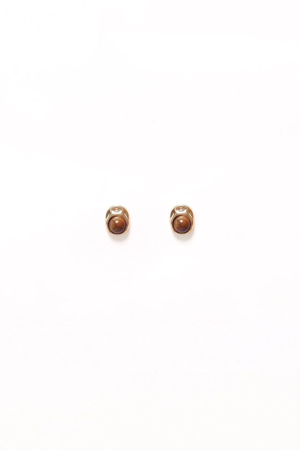 Nova Earrings - Brown/Gold