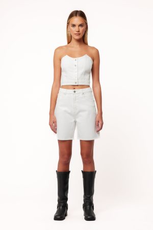 Abrand Carrie Shorts – White Light