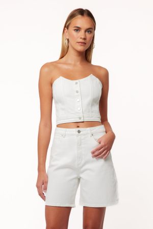 Abrand Carrie Shorts – White Light