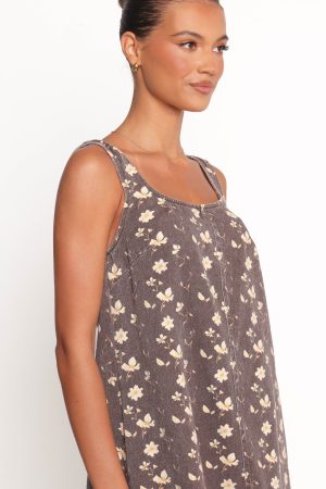 Abbott Mini Dress – Brown Floral