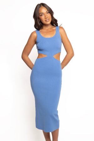 Abella Midi Dress – Blue