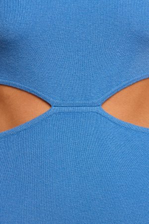 Abella Midi Dress – Blue