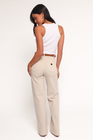 Abrand 94 High Wide Jeans – Bone