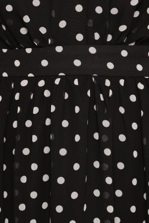 Ada Maxi Dress – Black Polka Dot