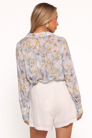 Adalee Top – Blue Floral