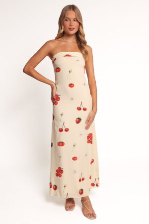 Adela Maxi Dress – Tomato Print