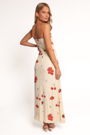 Adela Maxi Dress – Tomato Print