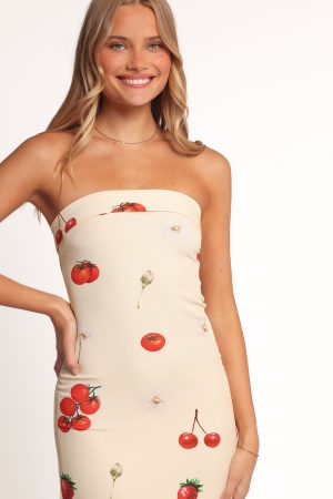 Adela Maxi Dress – Tomato Print