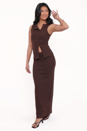 Adeline Two Piece Set – Chocolate