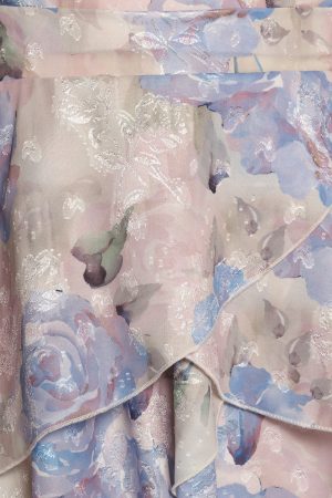 Admira Strapless Maxi Dress – Blue Floral