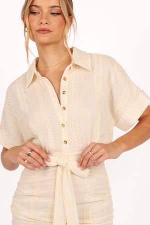 Adorlee Midi Dress – Cream