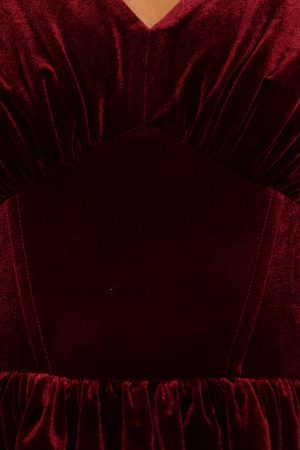 Agnes Mini Dress – Wine