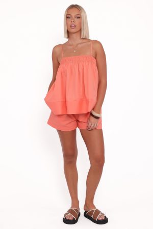 Aiesha Short Set – Coral
