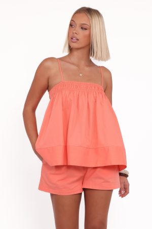 Aiesha Short Set – Coral