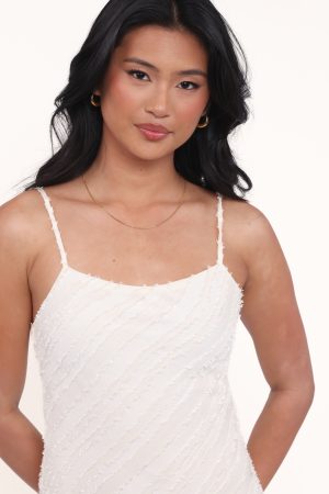 Aileen Midi Dress – Cream