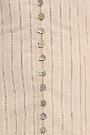 Aisling Midi Dress – Beige Gold