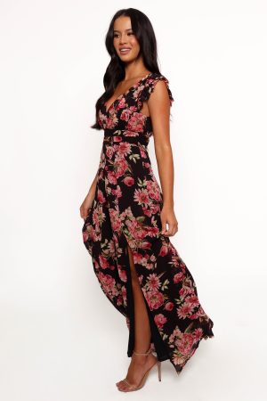Aldo Maxi Dress – Black Floral