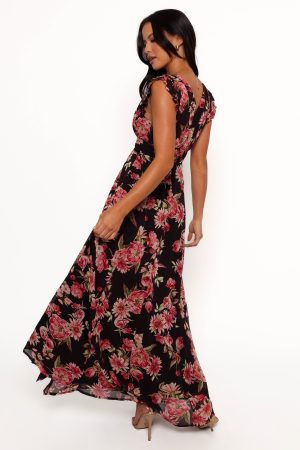 Aldo Maxi Dress – Black Floral