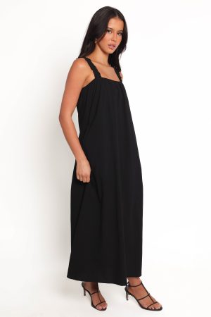 Alessandra Maxi Dress – Black