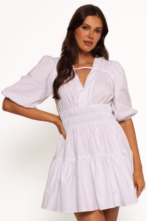 Alessia Mini Dress – White