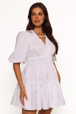 Alessia Mini Dress – White