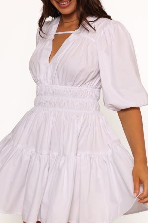 Alessia Mini Dress – White