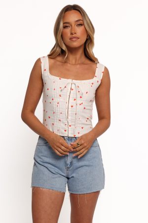 Alice Corset Top – Ditsy Heart