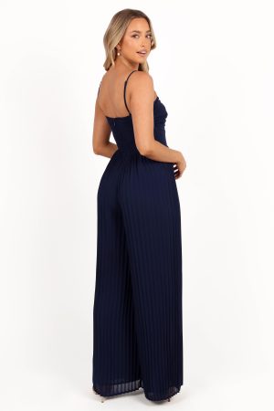 Alice Wide Leg Jumpsuit – Navy