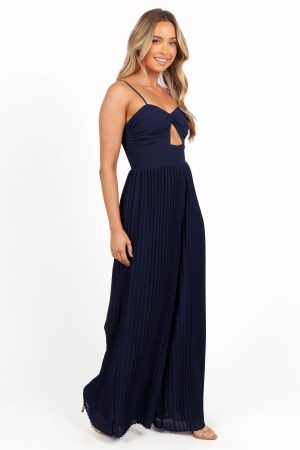 Alice Wide Leg Jumpsuit – Navy